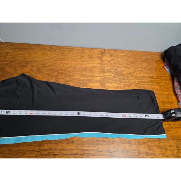 Oleg Cassini Black & Blue Sweatsuit Women's XL Athleisure Jogging Runner Warm - Picture 9 of 16